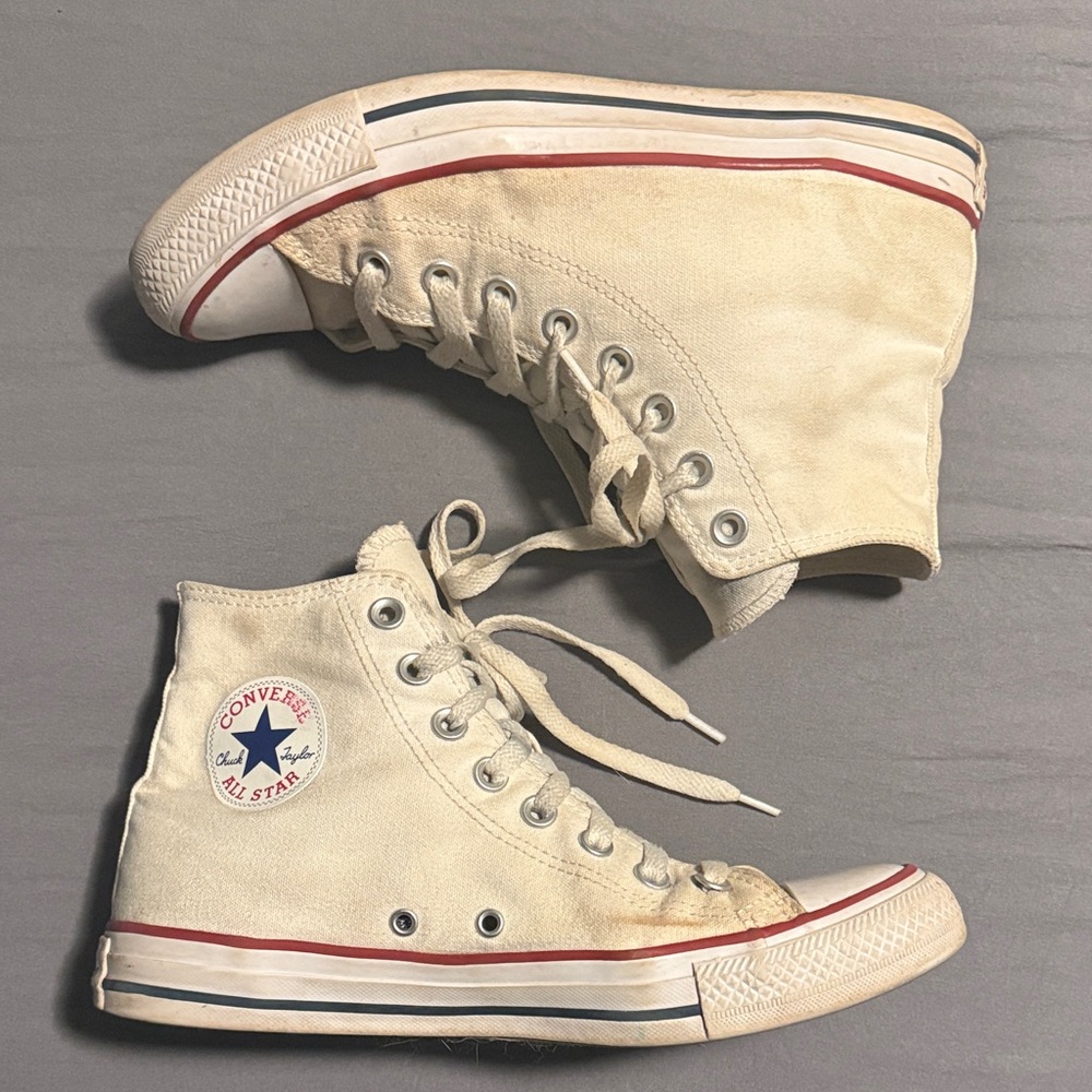 Converse Women's Cream High-Top Sneakers
